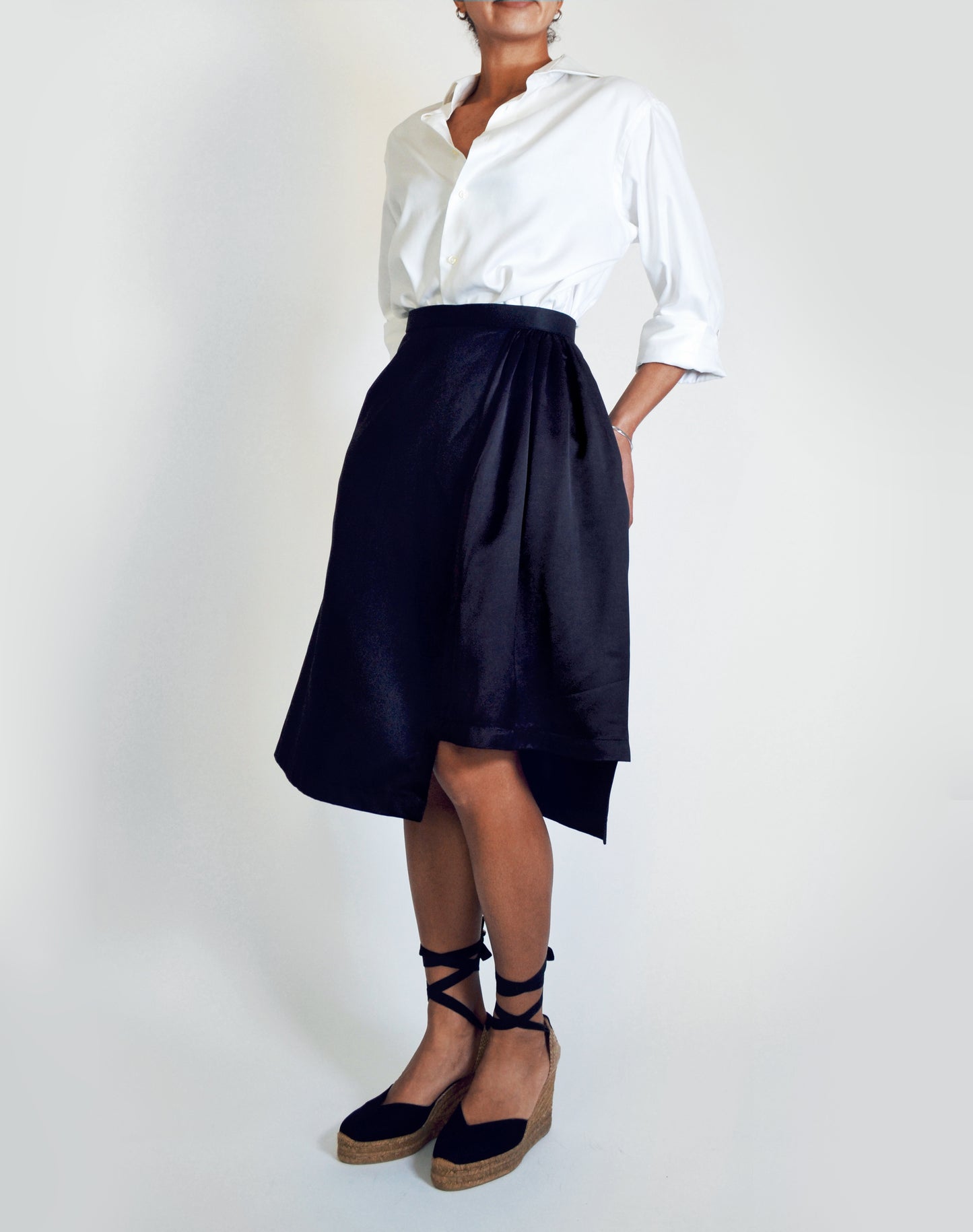 JUPE MIDI en COTON