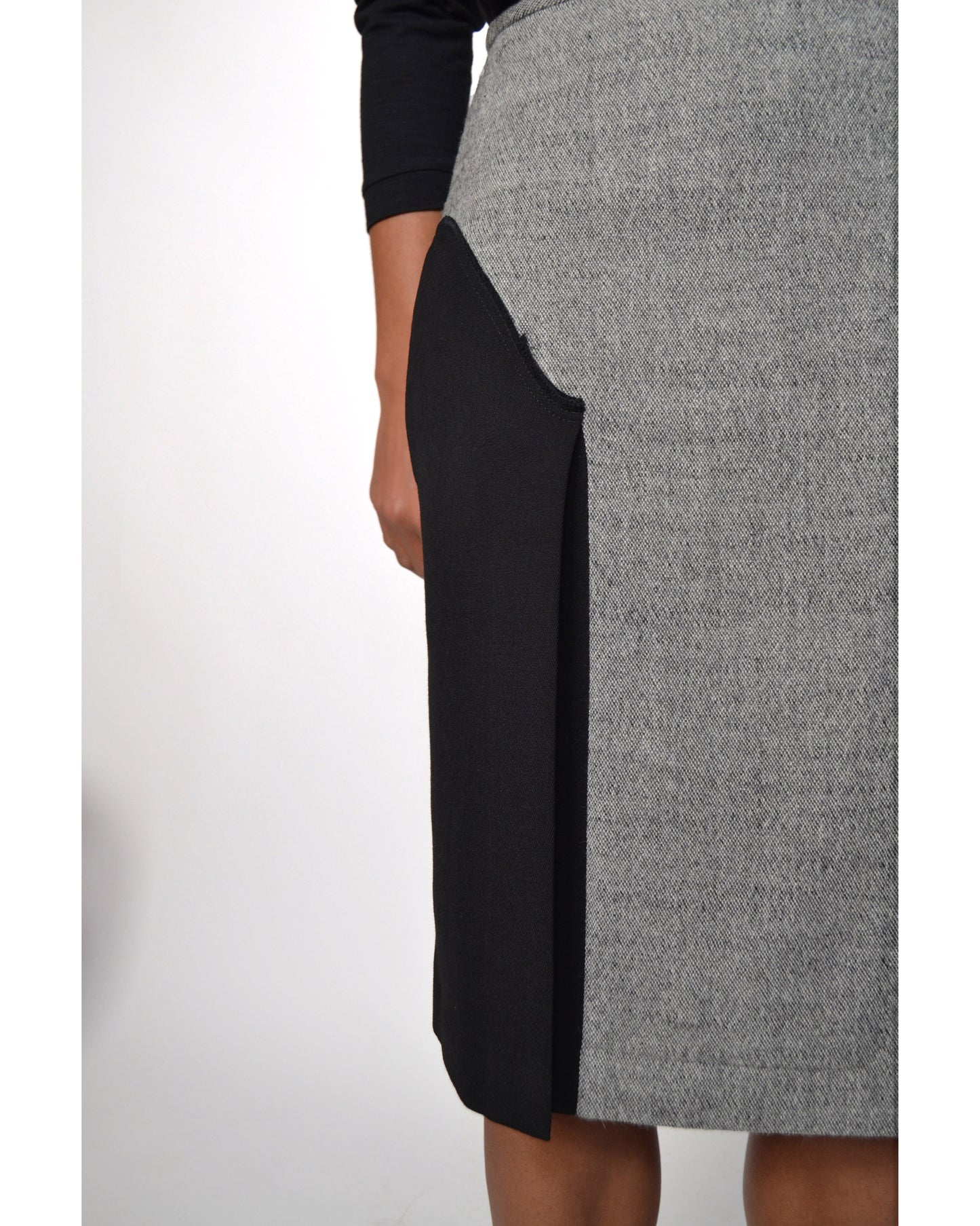 JUPE BICOLORE en LAINE
