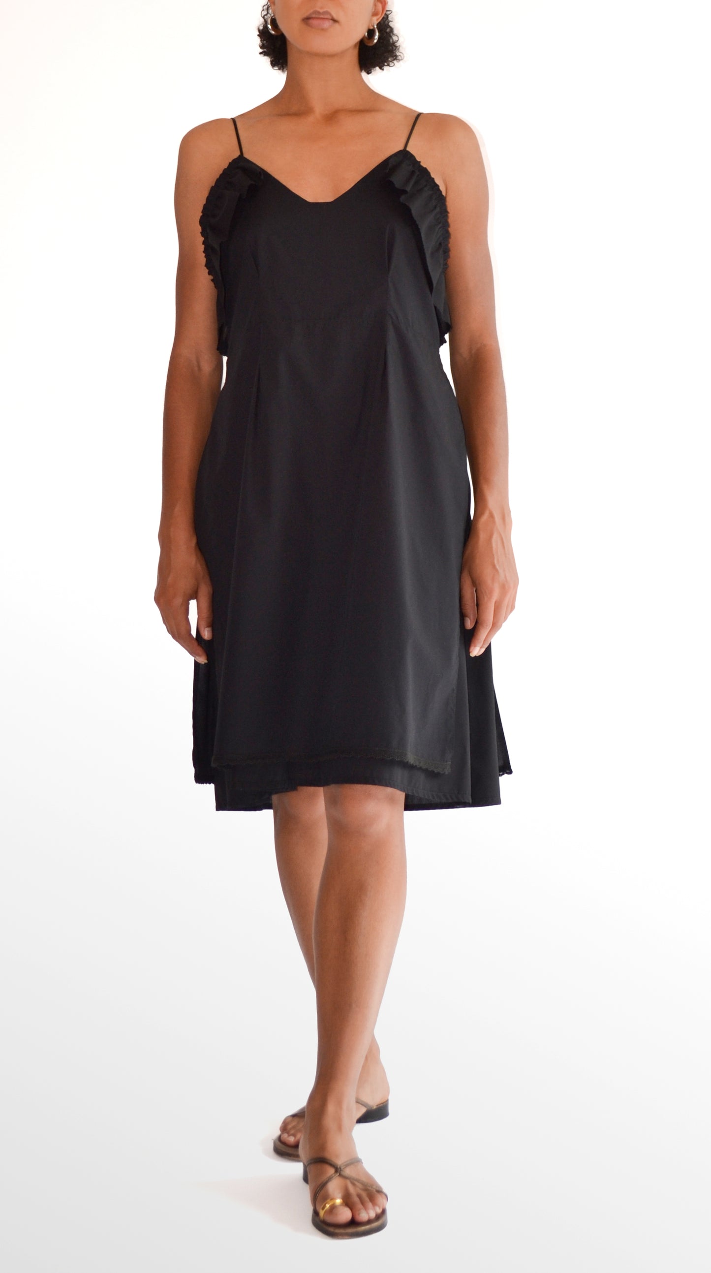 ROBE MIDI EN VOILE DE COTON