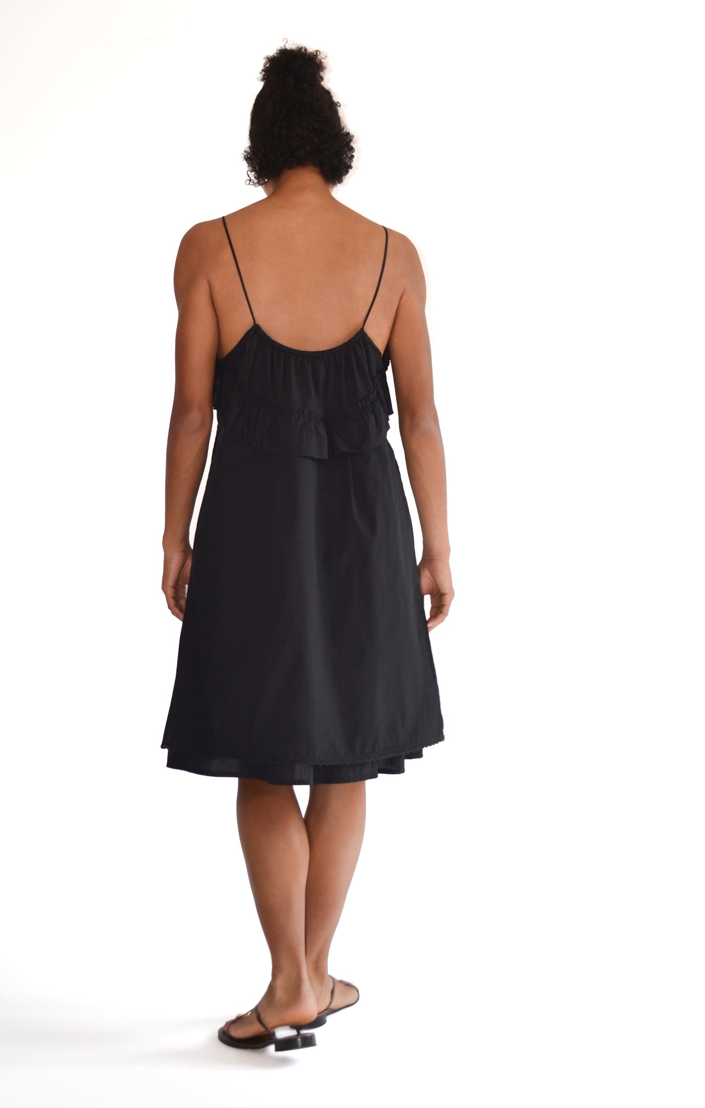 ROBE MIDI EN VOILE DE COTON