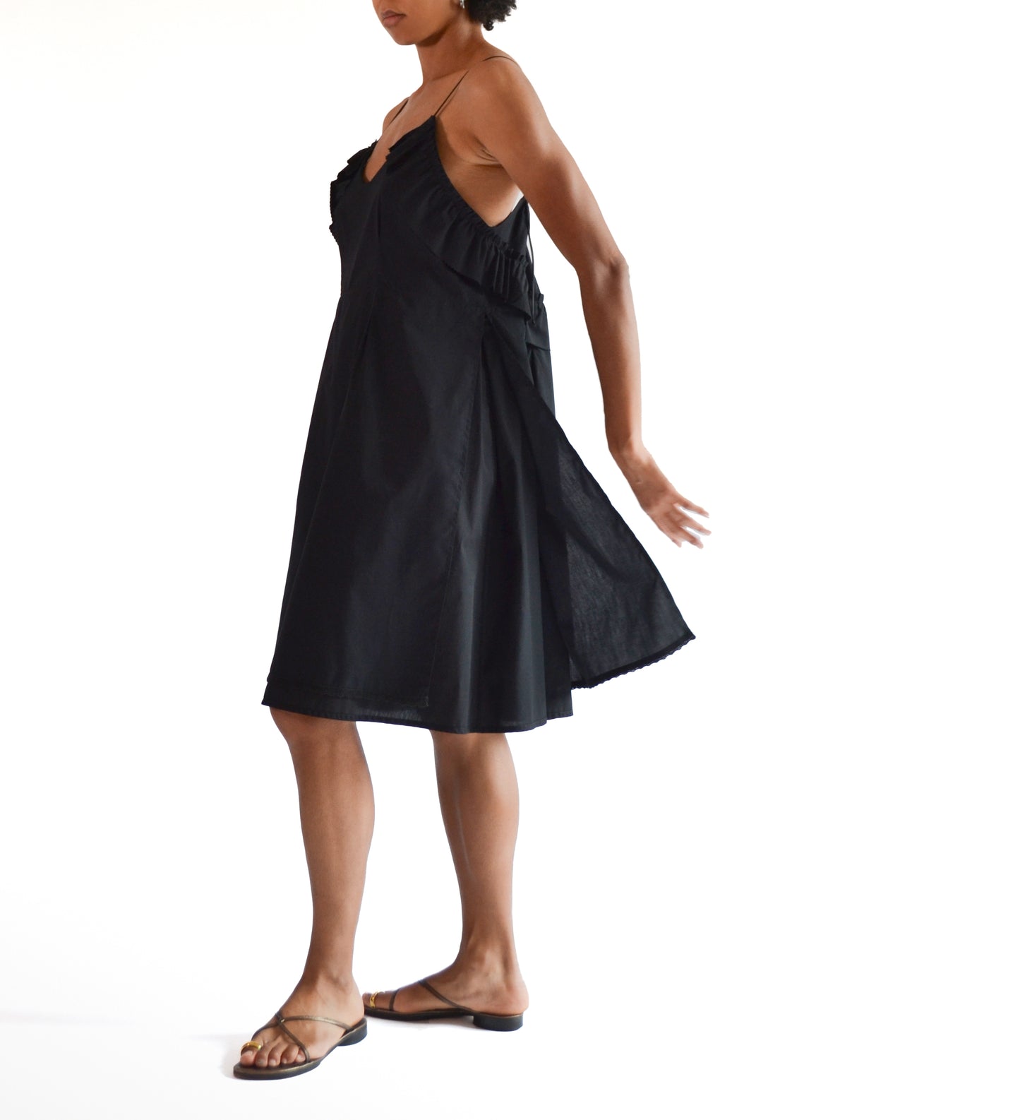 ROBE MIDI EN VOILE DE COTON