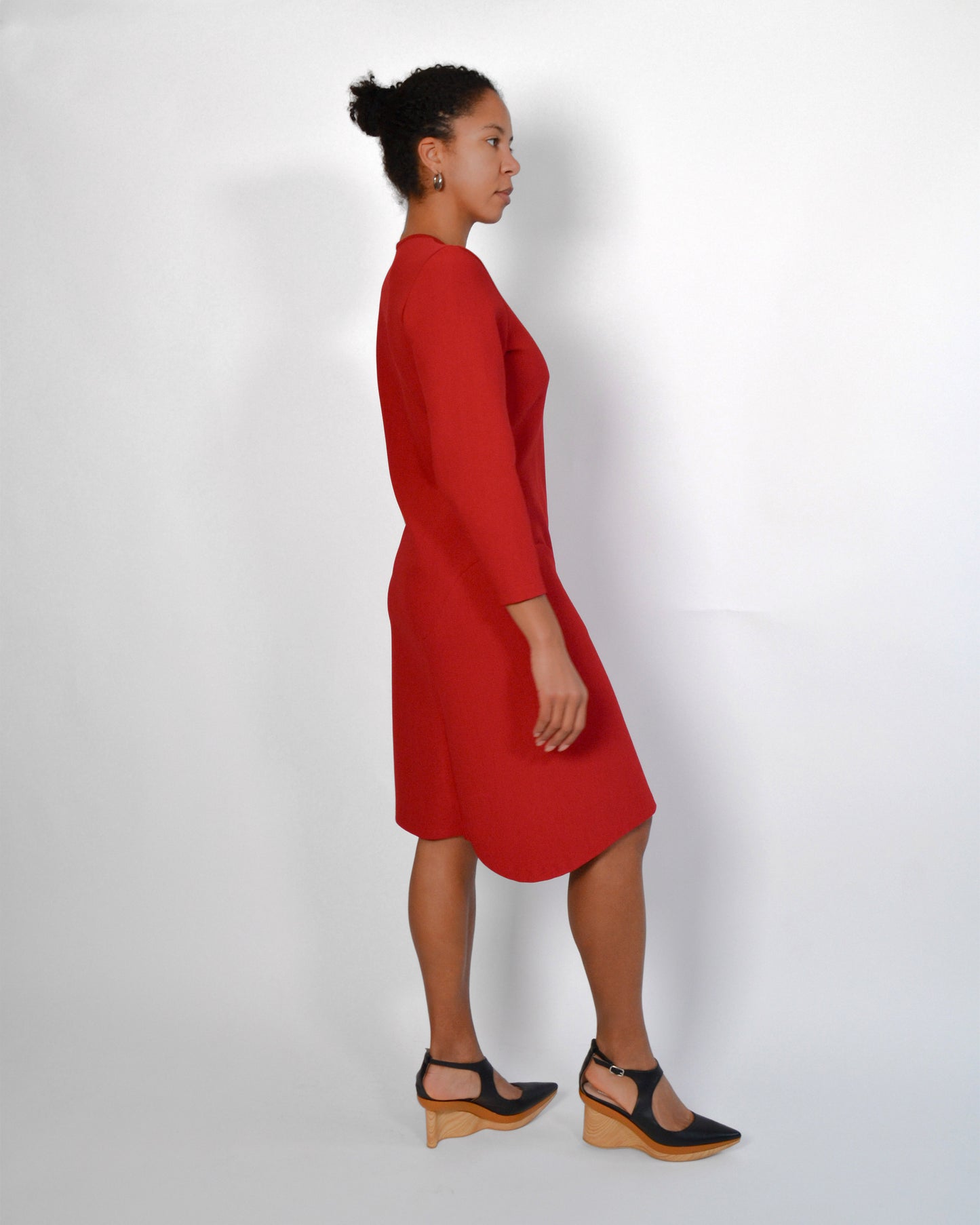 ROBE AJUSTEE EN LAINE HAUTE COUTURE