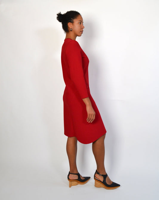 ROBE AJUSTEE en Laine