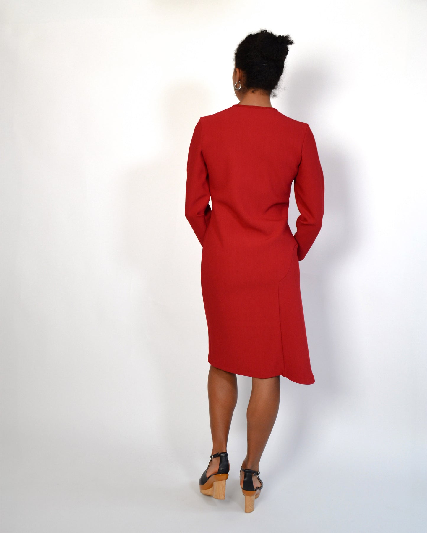 ROBE AJUSTEE EN LAINE HAUTE COUTURE