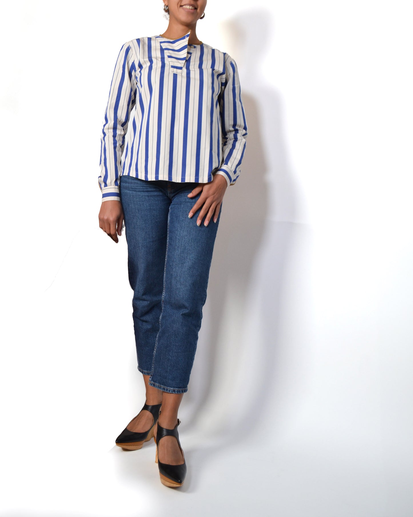 CHEMISE CRAQUANTE RAYÉE en Coton