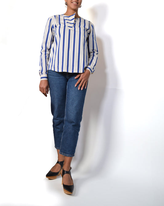 CHEMISE CRAQUANTE RAYÉE en Coton