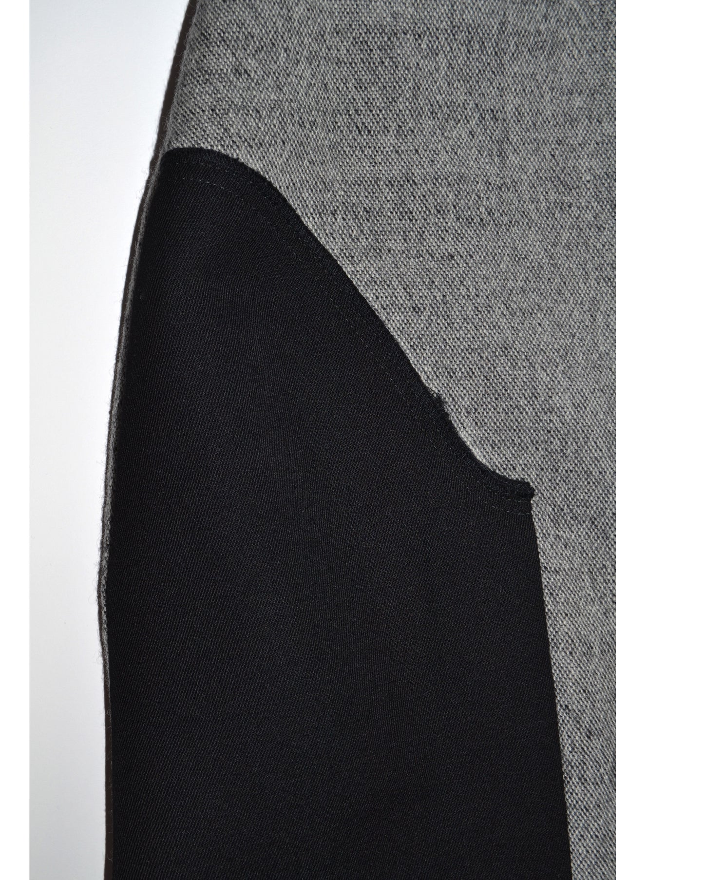 JUPE BICOLORE A PLIS en Laine