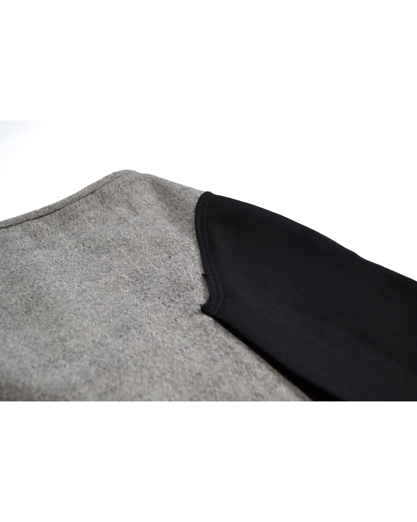 JUPE BICOLORE A PLIS en Laine