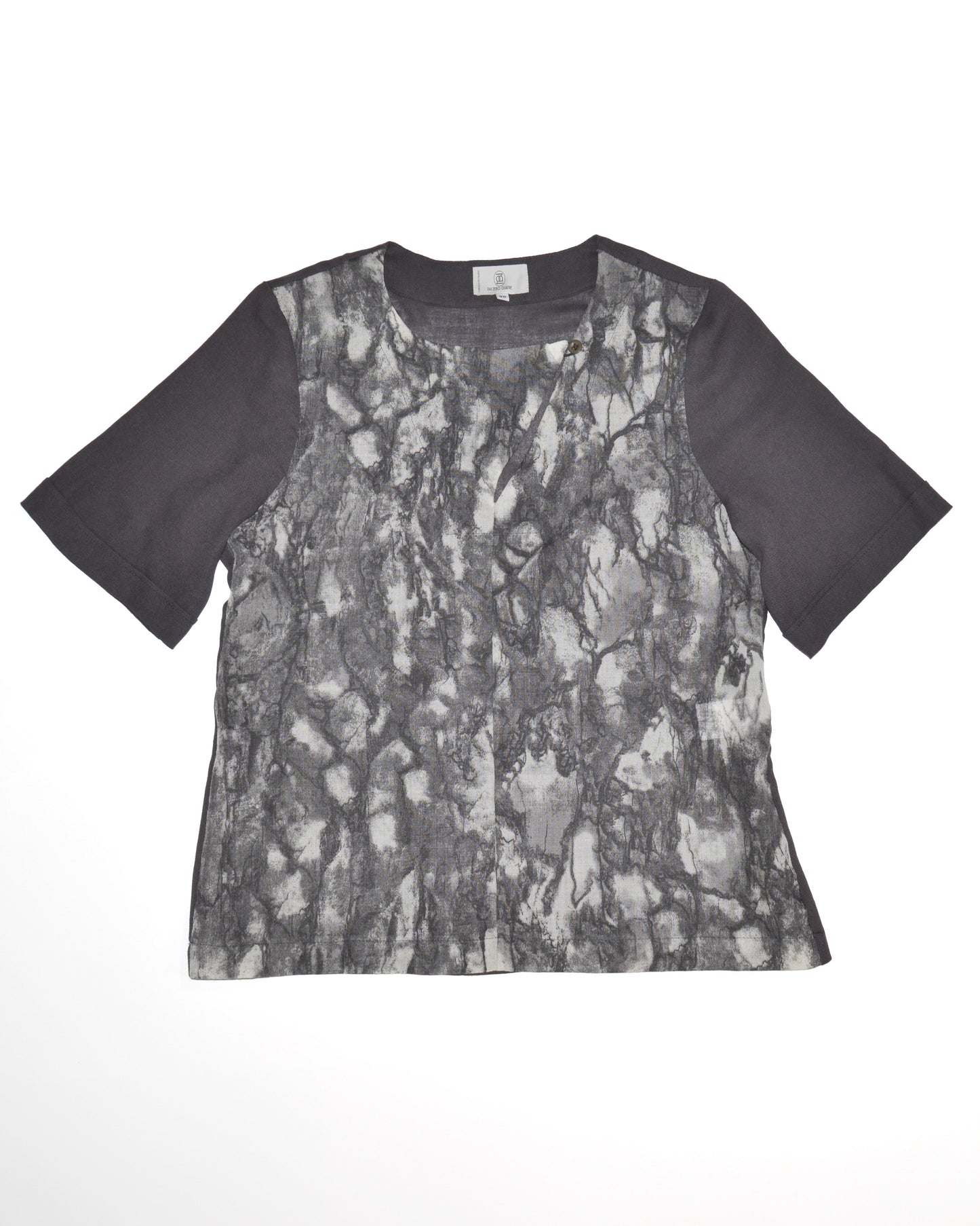 CORSAGE A IMPRIME ABSTRAIT en Laine